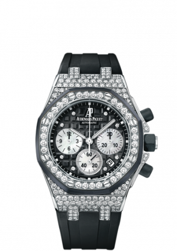 Royal Oak Offshore 26092 Lady Chronograph White Gold / Black
