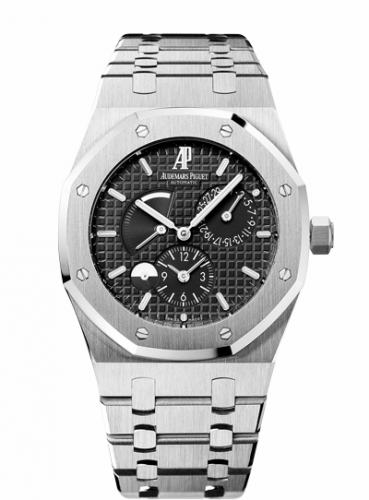Royal Oak Dual Time Stainless Steel / Black