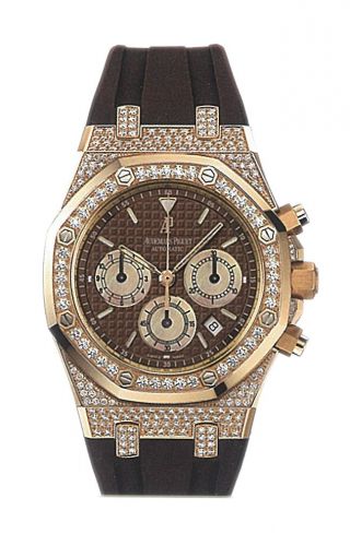 Royal Oak 26129 Chronograph Pink Gold / Brown