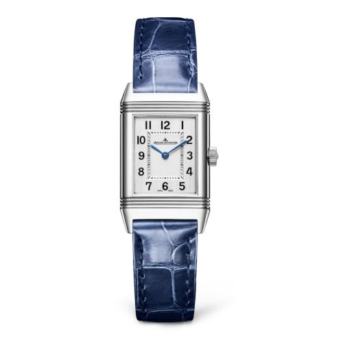 Reverso Classic Small Quartz Stainless Steel / Silver / Alligator