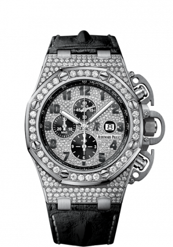 Royal Oak OffShore 26215 T3 White Gold / Diamond