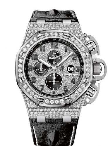Royal Oak OffShore 26215 T3 White Gold / Diamond