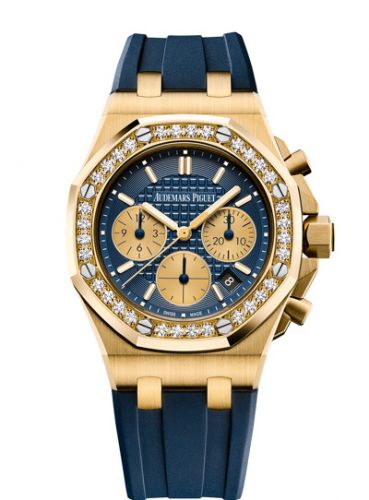 Royal Oak OffShore 26231 Lady Chronograph Yellow Gold / Blue / Diamond