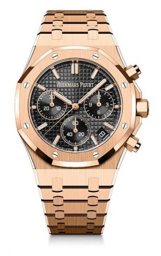 Royal Oak Chronograph 41 Pink Gold / Black