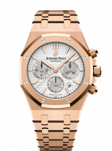 Royal Oak Chronograph 38 Pink Gold / Silver