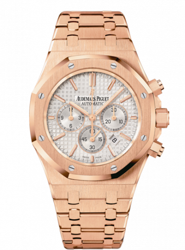 Royal Oak Chronograph 41 Pink Gold / Silver
