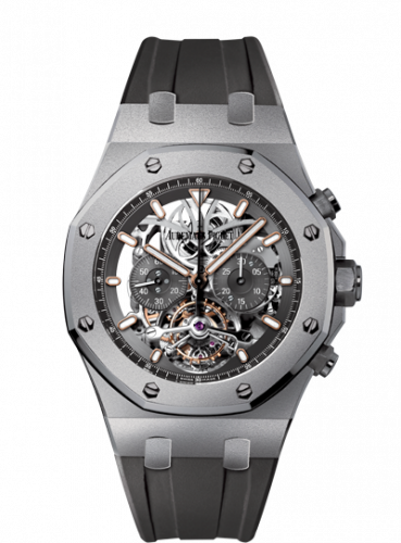 Royal Oak 26347 Tourbillon Chronograph Openworked Titanium 