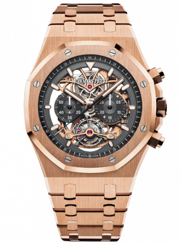 Royal Oak Tourbillon Chronograph Openworked Pink Gold / Bracelet