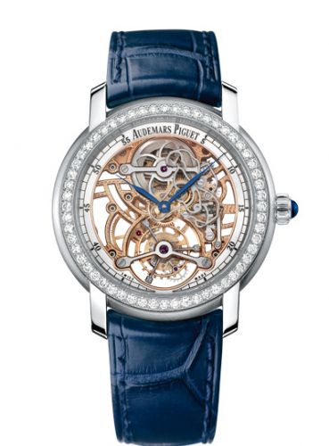 Jules Audemars Tourbillon Platinum / Diamond / Openworked d'Occasion