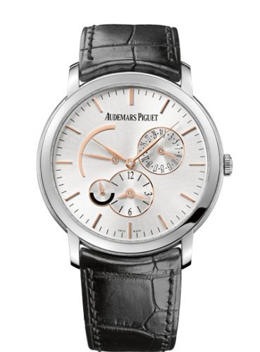 Jules Audemars 15180 Dual Time White Gold / Silver d'Occasion