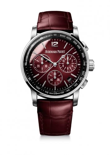 CODE 11.59 Chronograph Selfwinding White Gold / Burgundy d'Occasion