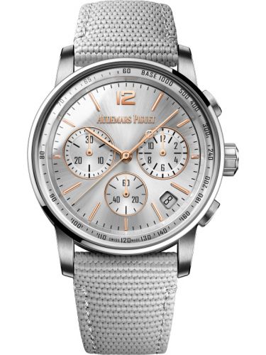 CODE 11.59 Chronograph Selfwinding White Gold / Rose Gold / Silver / Fabric d'Occasion
