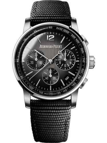 CODE 11.59 Chronograph Selfwinding White Gold / Ceramic / Grey / Fabric d'Occasion