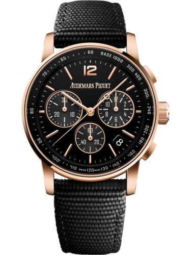 CODE 11.59 Chronograph Selfwinding Pink Gold / Black / Fabric d'Occasion
