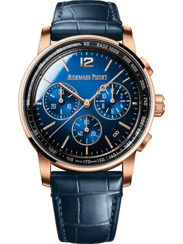 CODE 11.59 Chronograph Selfwinding Pink Gold / Blue d'Occasion