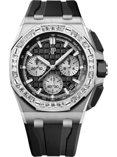 Royal Oak Offshore 43 White Gold - Baguette / Black
