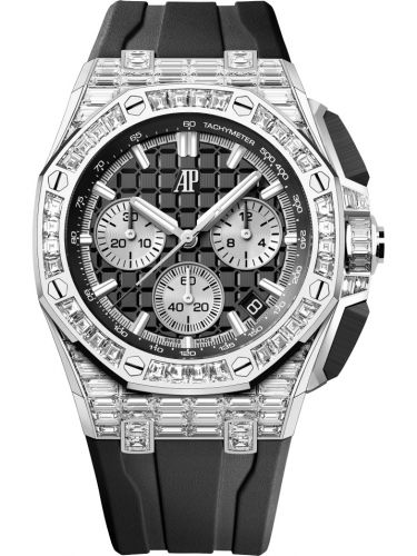 Royal Oak Offshore 43 White Gold - Baguette / Black