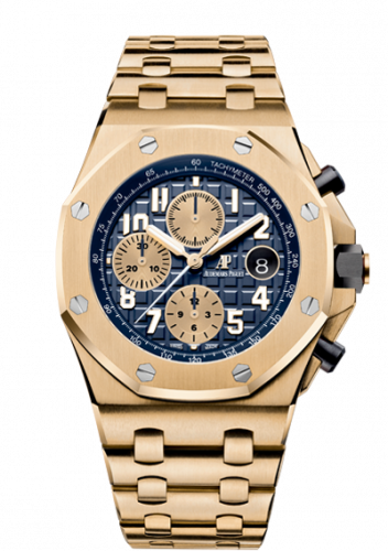 Royal Oak Offshore 26470 Yellow Gold / Blue