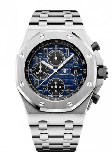 Royal Oak Offshore 42 Platinum / Smoked Blue / Bracelet