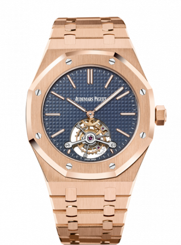 Royal Oak Ultra Thin Tourbillon Pink Gold / Blue