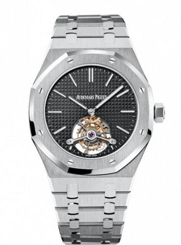 Royal Oak Ultra Thin Tourbillon Stainless Steel / Black