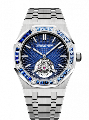 Royal Oak Ultra Thin Tourbillon Platinum / Smoked Blue Evolutive / Sapphire