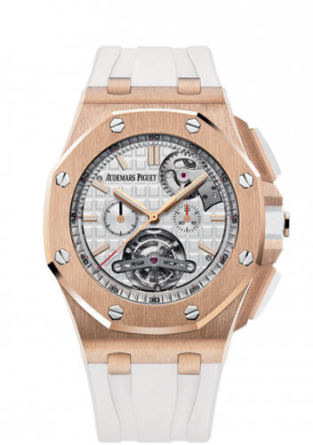 Royal Oak Offshore Tourbillon Chronograph Peripheral Red Gold / White