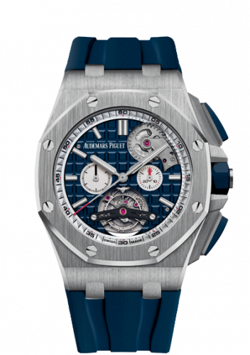 Royal Oak Offshore Tourbillon Chronograph Selfwinding Stainless Steel / Blue