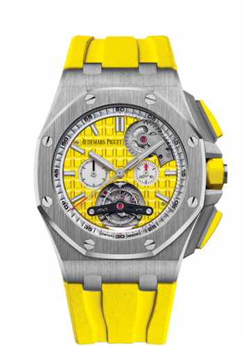 Royal Oak Offshore Tourbillon Chronograph Selfwinding Stainless Steel / Yellow