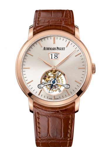 Jules Audemars Tourbillon Grande Date Pink Gold / Silver d'Occasion
