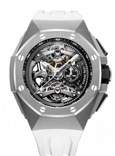 Royal Oak Concept Tourbillon Chronograph Openworked Selfwinding Titanium / White d'Occasion