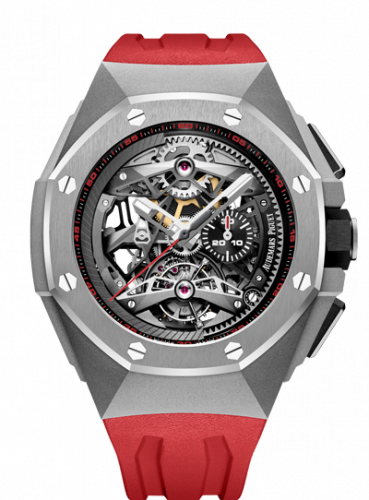 Royal Oak Concept Tourbillon Chronograph Openworked Selfwinding Titanium / Red d'Occasion