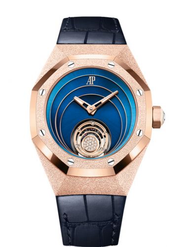 Audemars Piguet Royal Oak Concept Frosted Gold Flying Tourbillon Pink Gold / Blue d'Occasion