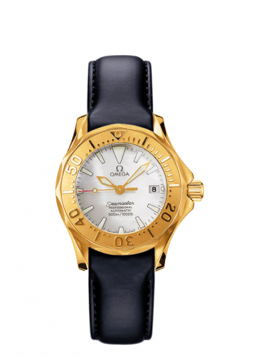 Seamaster Diver 300M Quartz 28 Yellow Gold / White / Rubber
