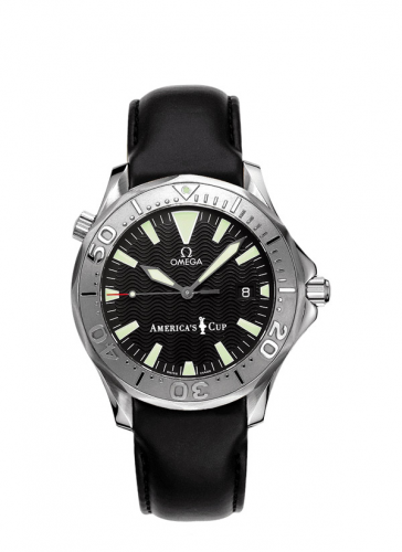 Seamaster Diver 300M Automatic 41 Stainless Steel / White Gold / Black / Leather / America's Cup