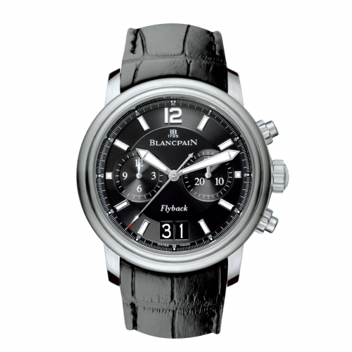 Léman Chronographe Flyback Grande Date Stainless Steel / Black / Alligator