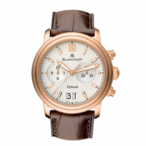 Léman Chronographe Flyback Grande Date Red Gold / Opaline / Alligator