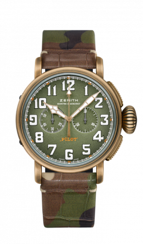 Pilot Type 20 Chronograph Adventure Bronze / Khaki / Camo Alligator