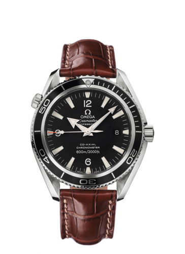 Seamaster Planet Ocean 600M Co-Axial 42 Stainless Steel / Black / Alligator