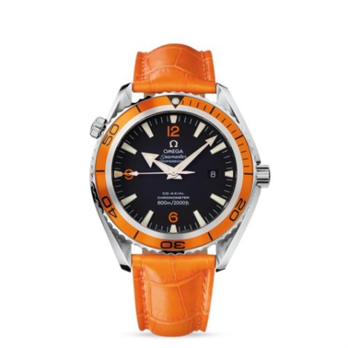 Seamaster Planet Ocean 600M Co-Axial 45.5 Stainless Steel / Orange / Alligator