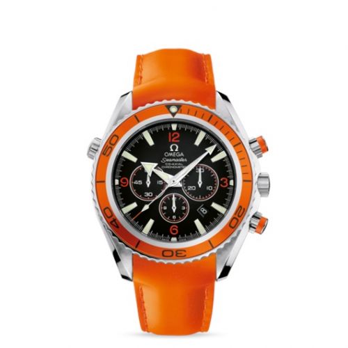 Seamaster Planet Ocean 600M Co-Axial 45.5 Chronograph Stainless Steel / Orange / Orange Rubber