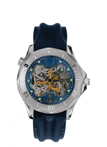 Seamaster Diver 300M Automatic 41 White Gold / Skeleton / Leather / 50th Anniversary