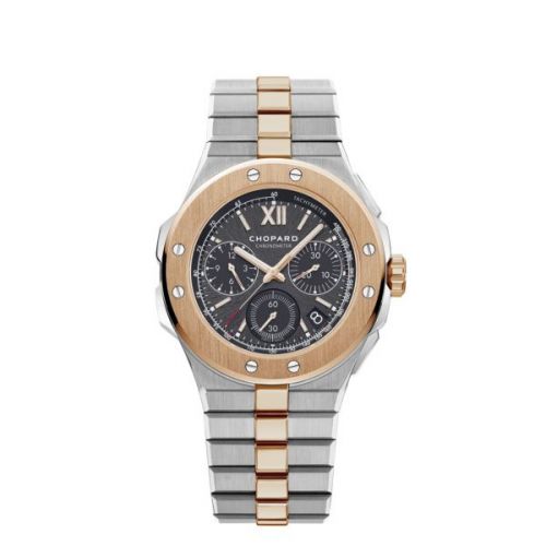 Alpine Eagle XL Chronograph Stainless Steel / Rose Gold / Black / Bracelet