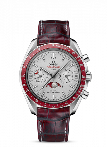 Speedmaster Moonphase Chronograph Master Chronometer Platinum / Silver