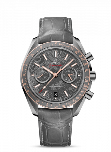 Speedmaster Moonwatch Co-Axial Grey Side of the Moon Meteorite / Pin Buckle