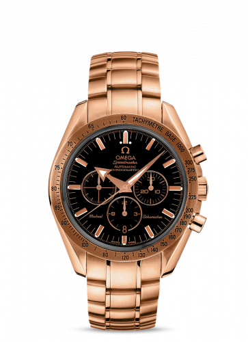 Speedmaster Broad Arrow Red Gold / Black / Bracelet / Michael Schumacher