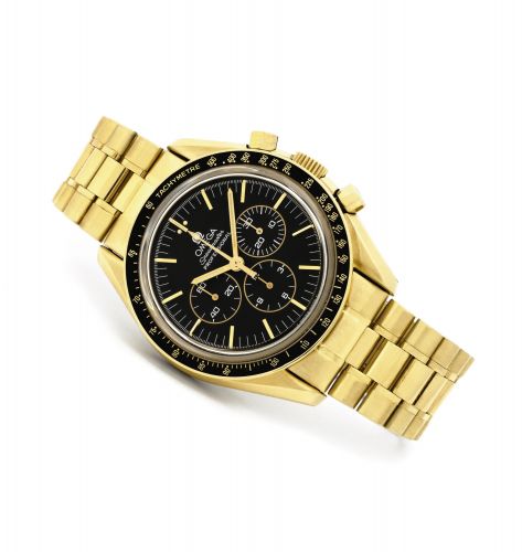 Speedmaster Professional Moonwatch Yellow Gold / Black / Bracelet / Jubilee Chronometer