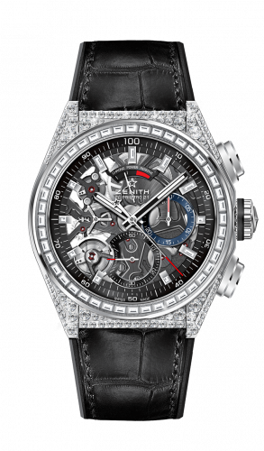 Defy El Primero 21 Titanium / Diamond / Skeleton / Alligator