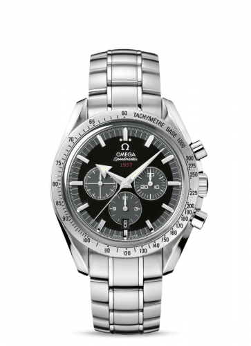 Speedmaster Broad Arrow 1957 Stainless Steel / Black / Bracelet