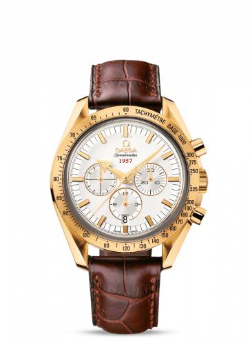 Speedmaster Broad Arrow 1957 Yellow Gold / Silver